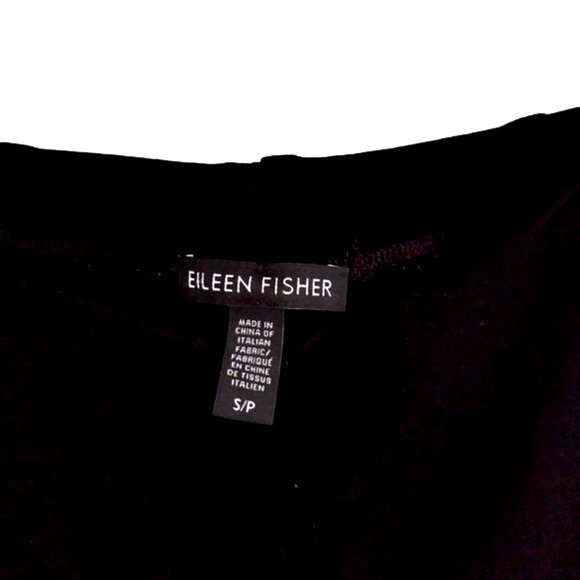 Eileen Fisher Pants Trouser Legging Black Elastic Waist Stretch Size.5/6 - Picture 5 of 9